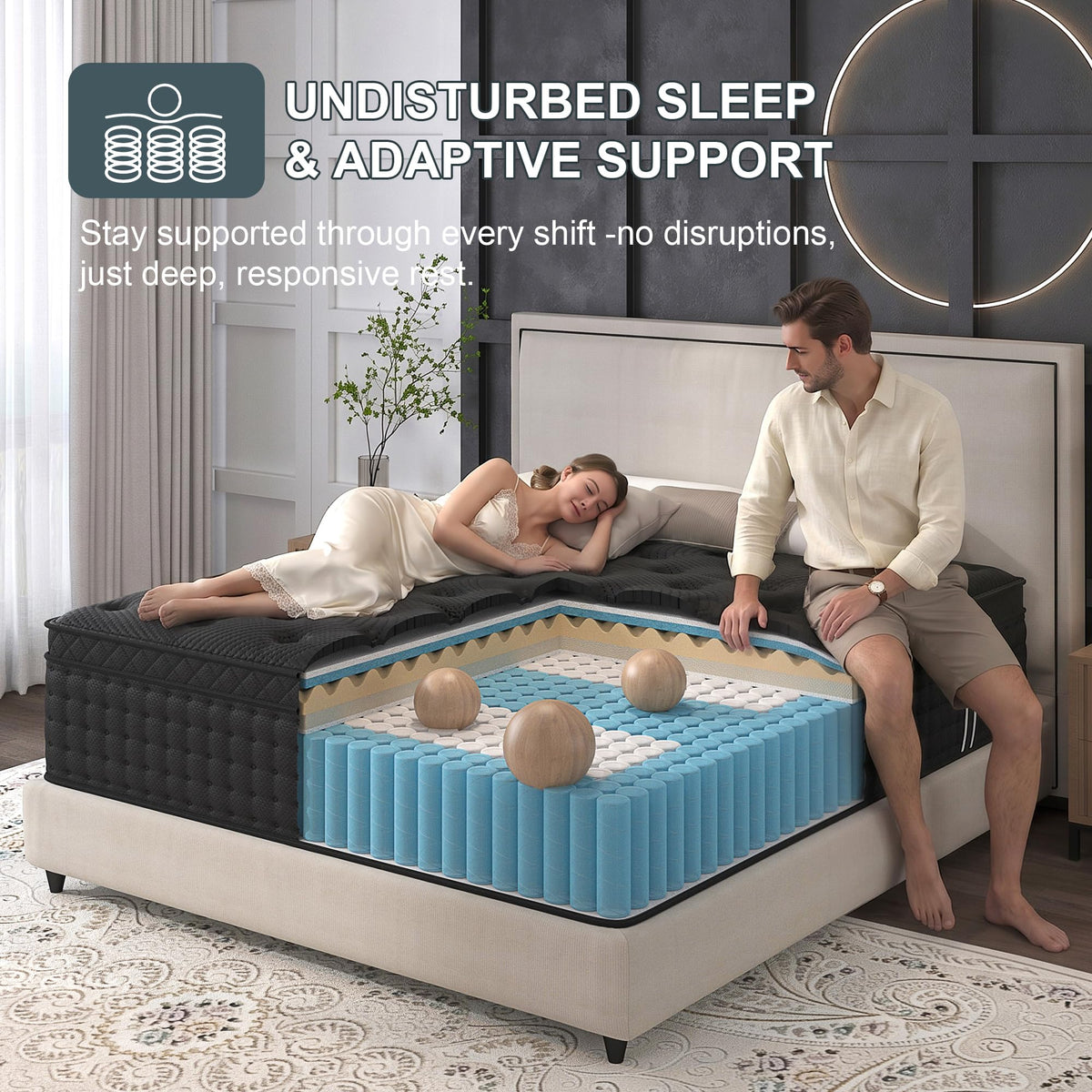 Full Size 14 Inch Hybrid Mattress N429