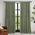 Sage Green Velvet Curtains 96 inches K981116
