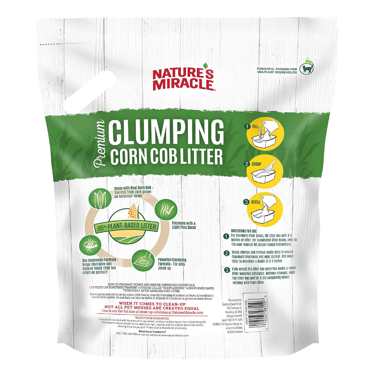 Clumping Corn Cob Cat Litter, 10 lbs B3166