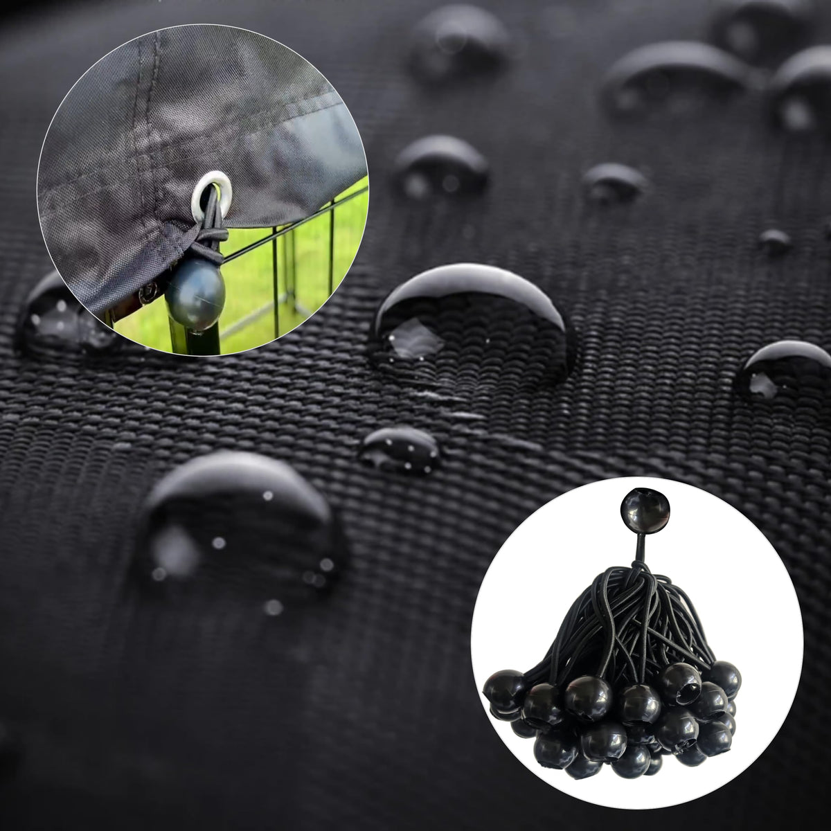 600D Waterproof Oxford Fabric Kennel Cover with Storage Bag L982538
