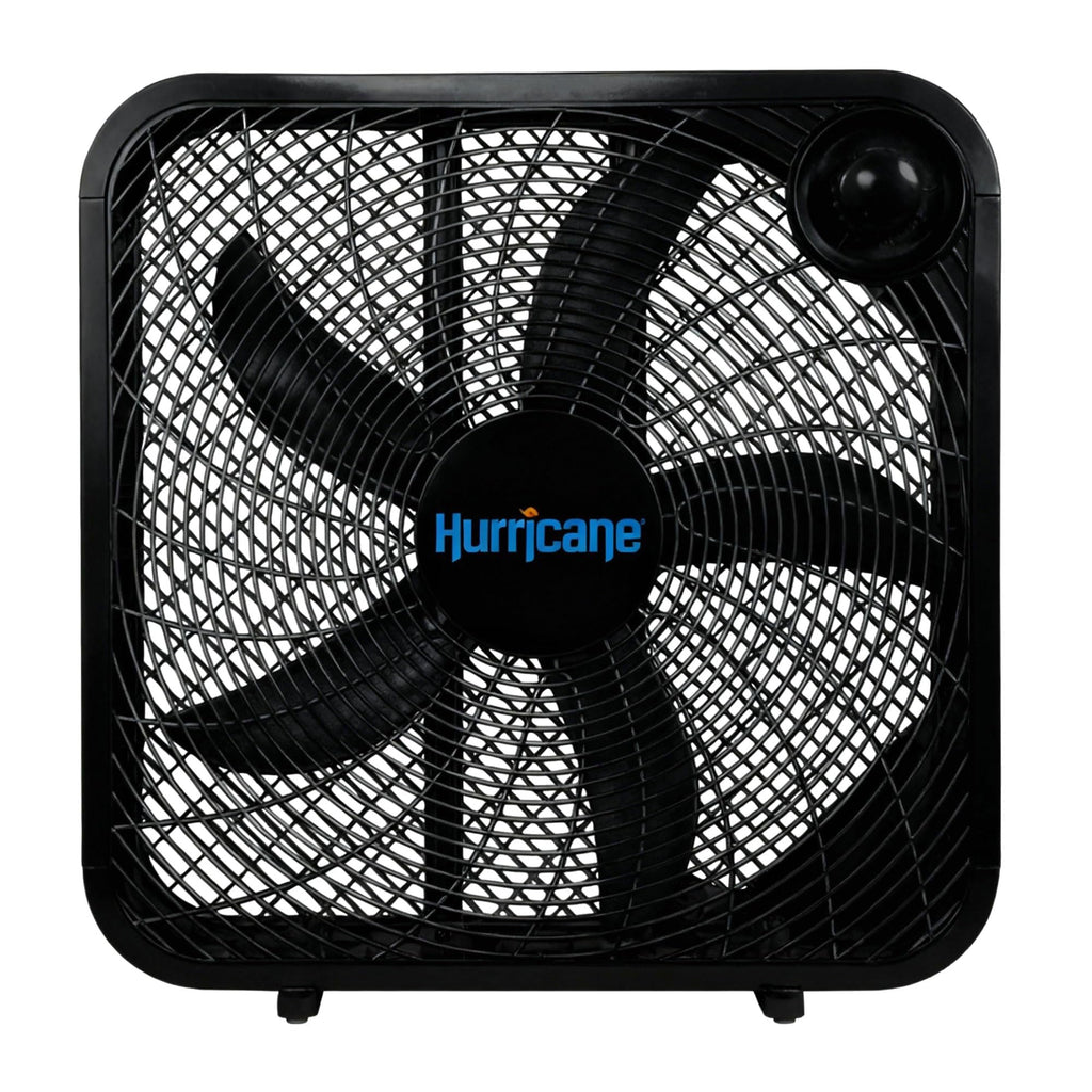 Black 3 Speed 20in Floor Box Fan H719