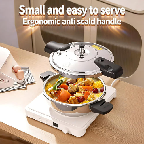 2.3L 304 Stainless Steel Mini Pressure Cooker D614