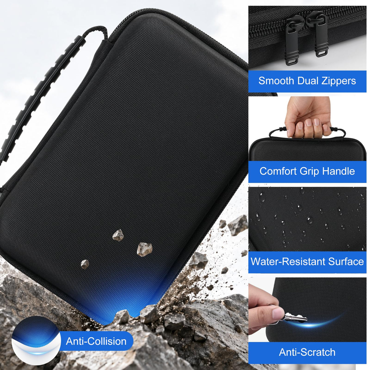 3DS XL Accessories 4-in-1 Kit Carrying Case Clear Shell Case Screen Protectors Stylus Pens M47740