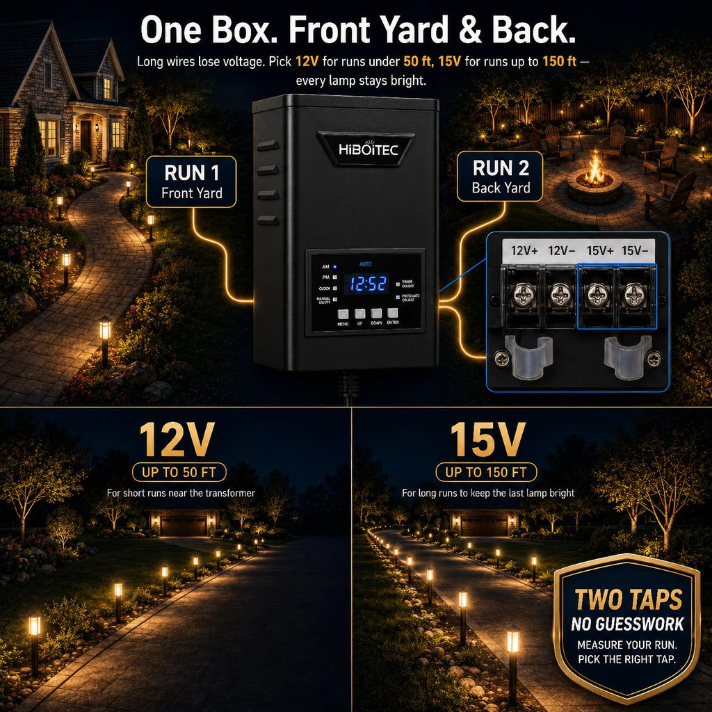 400W Low Voltage Landscape Transformer with Photocell Sensor Timer V687