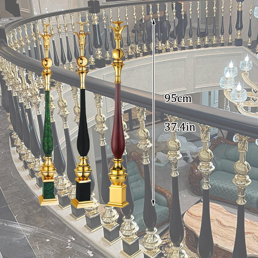 Black 6 Pack Aluminum Alloy Baluster Spindles E989350