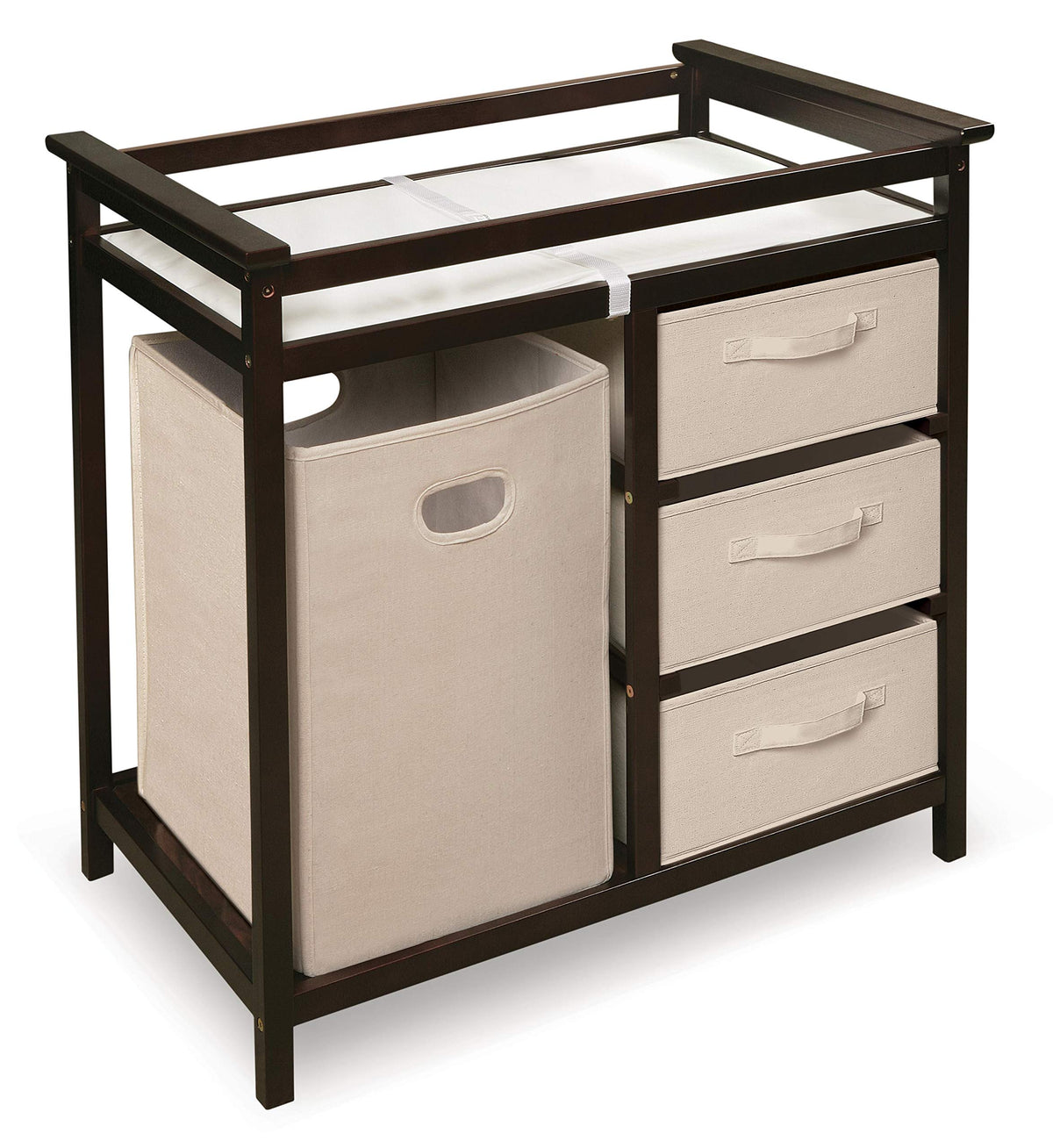 Baby Changing Table with Laundry Hamper and 3 Storage Drawers K696