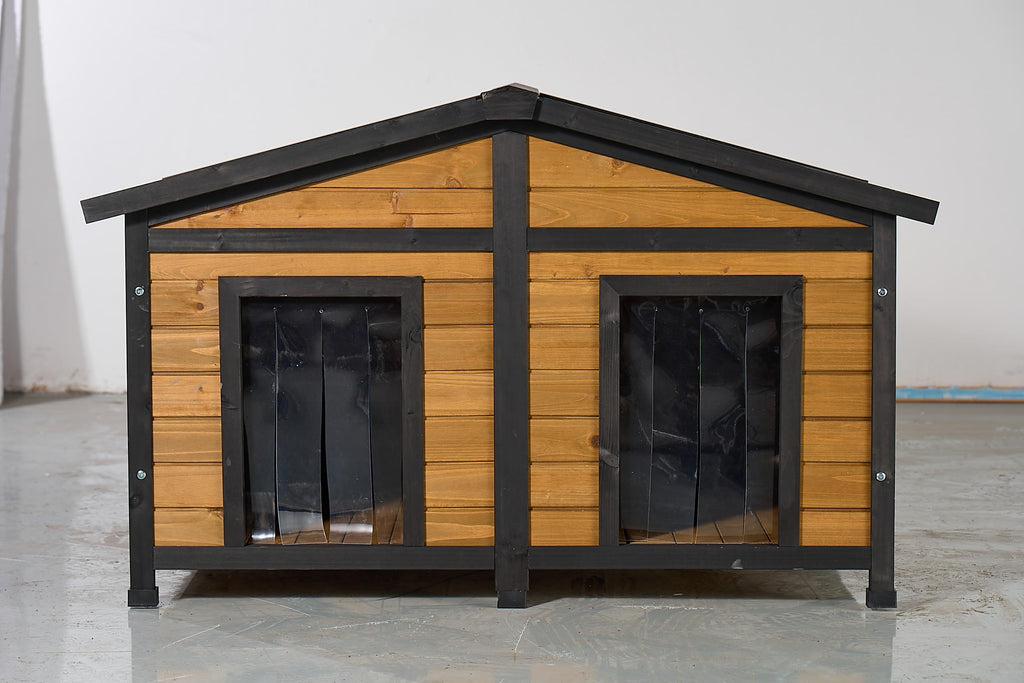 Large Wooden 2-Tier Rabbit Cage with Waterproof Roof F24958