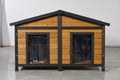 Large Wooden 2-Tier Rabbit Cage with Waterproof Roof F24958
