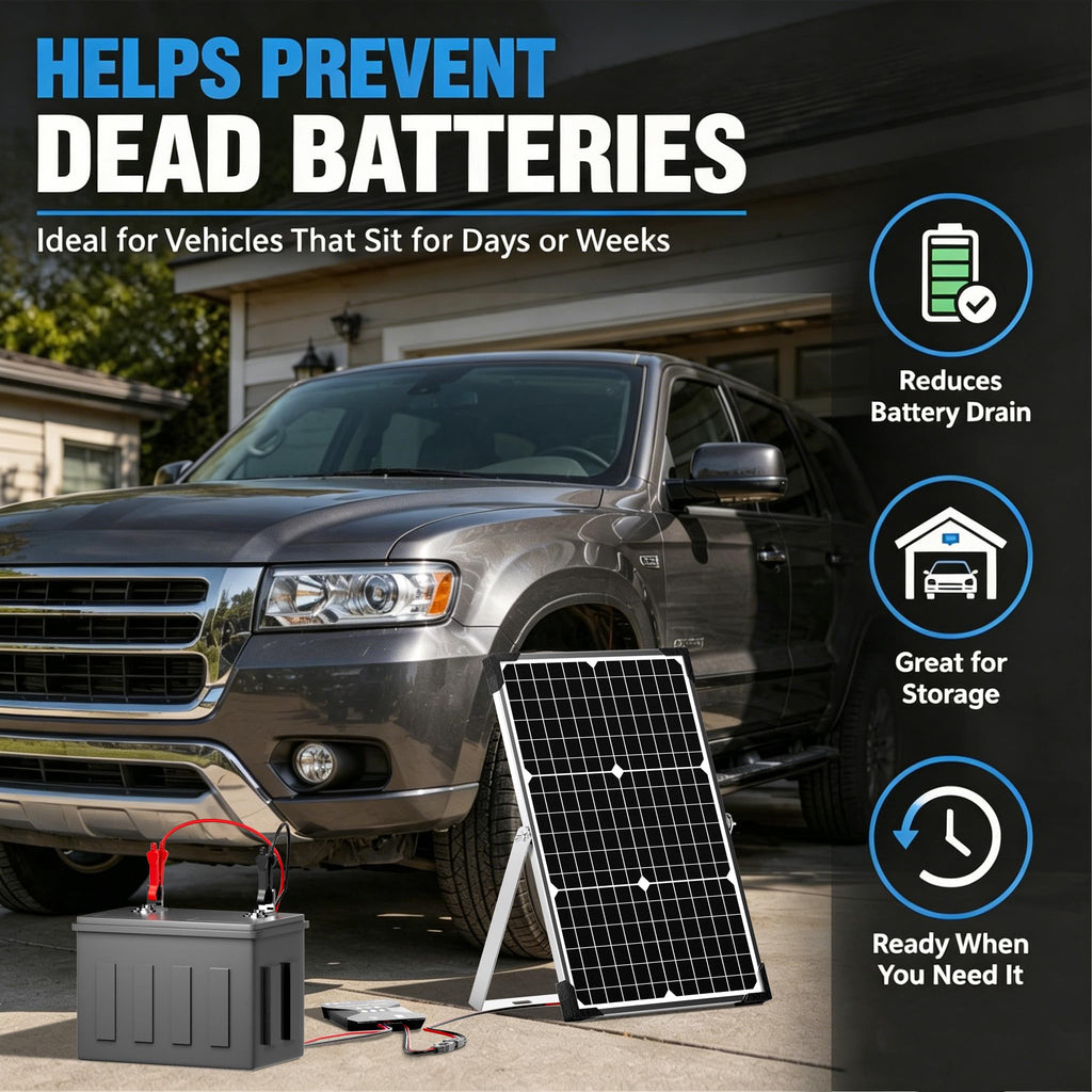 30W 12V Solar Panel Battery Charger Kit Z639273