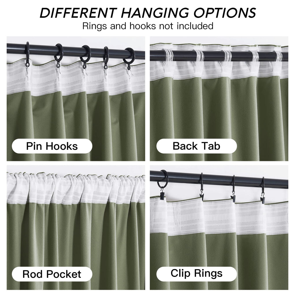 Sage Green Velvet Curtains 96 inches K981116