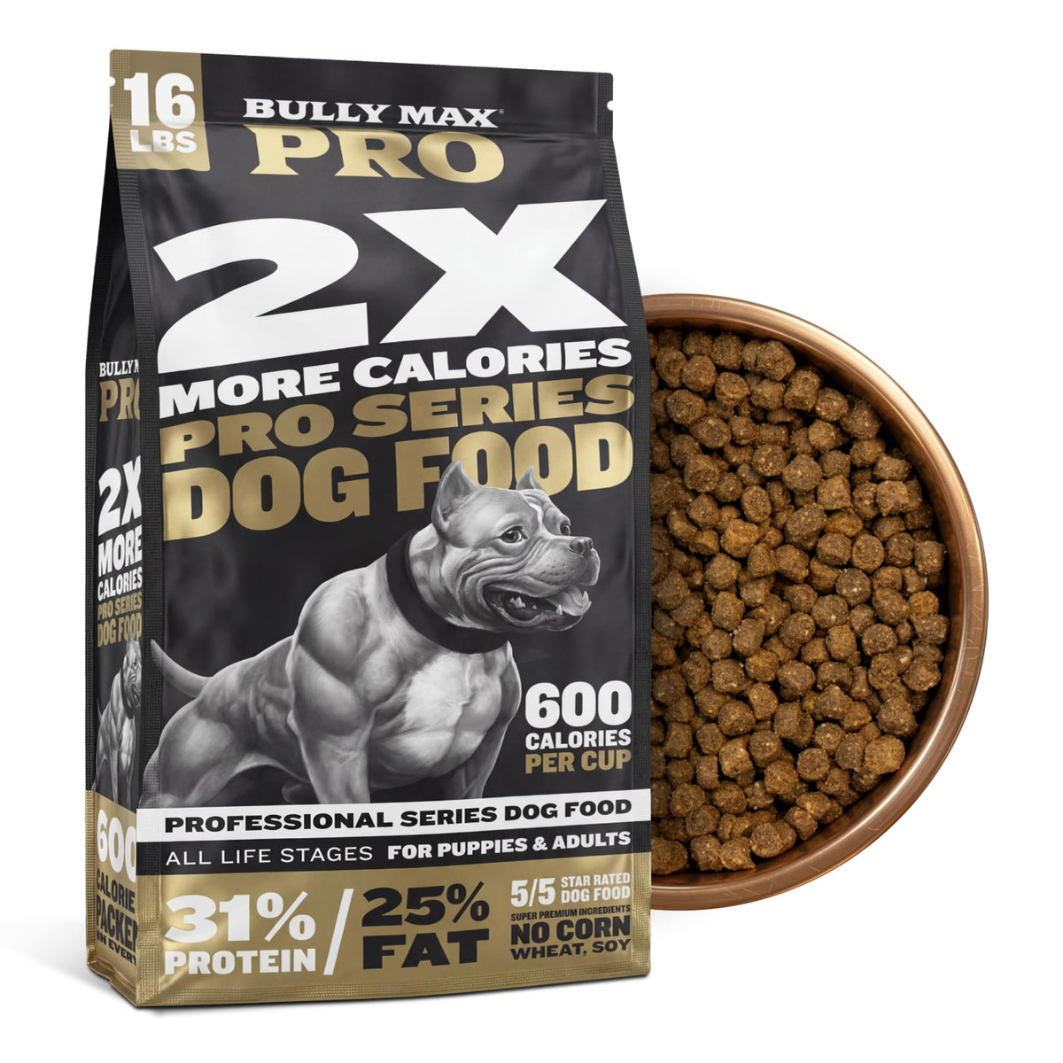High Calorie High Protein Dry Dog Food Chicken Flavor 16lb Z97182