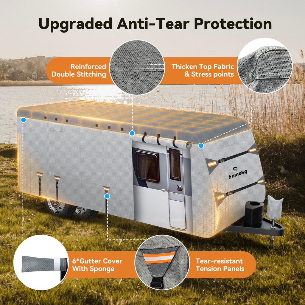 14-16 FT Heavy Duty 8-Layer Camper Cover L261