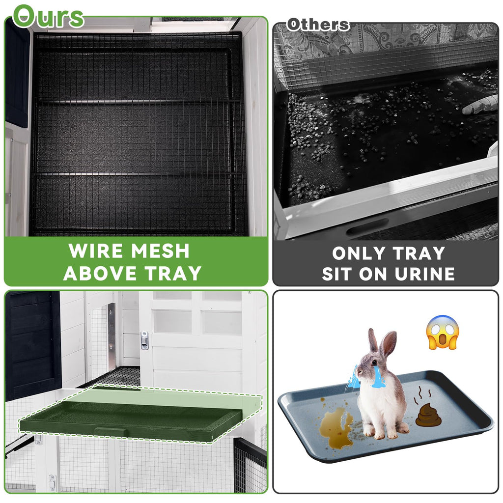 Rabbit Hutch Bunny Cage with Mesh Floor J384