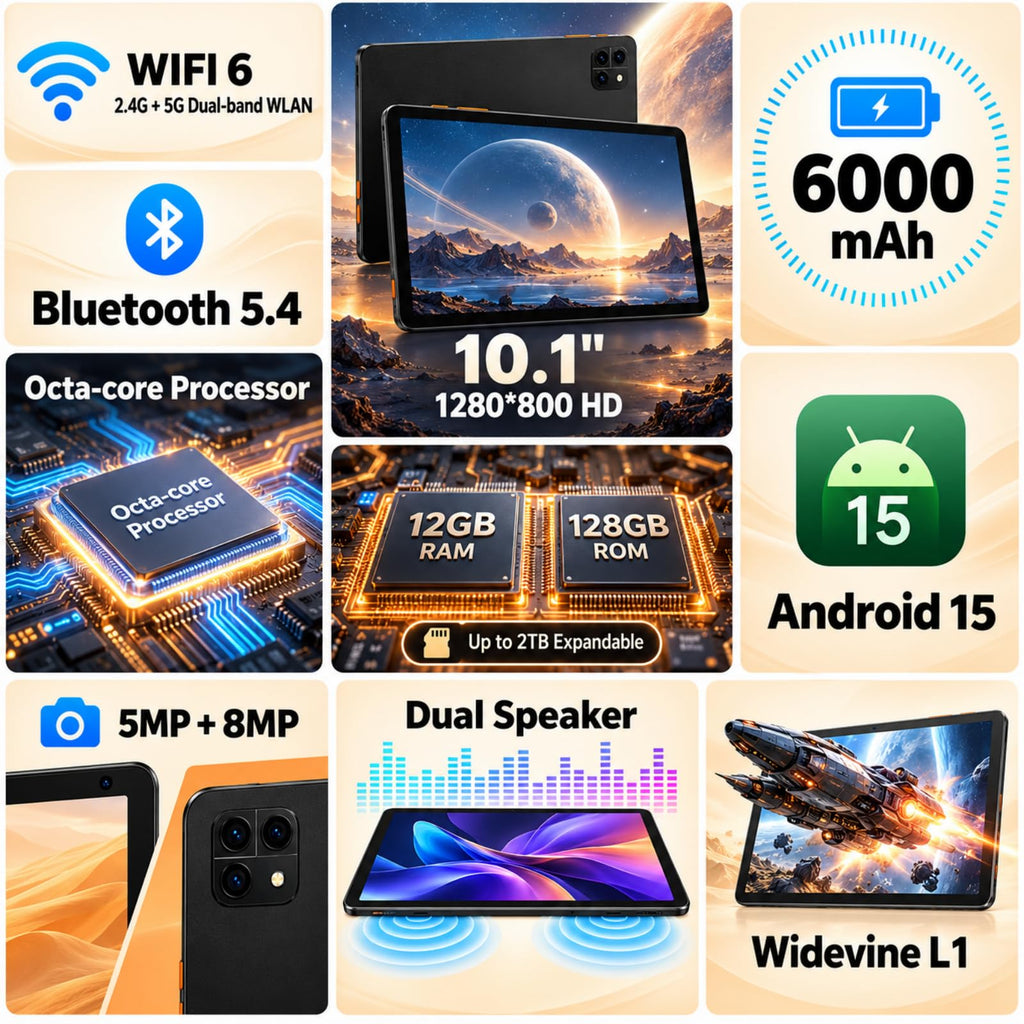 Android Tablet 10 Inch 128GB S9146