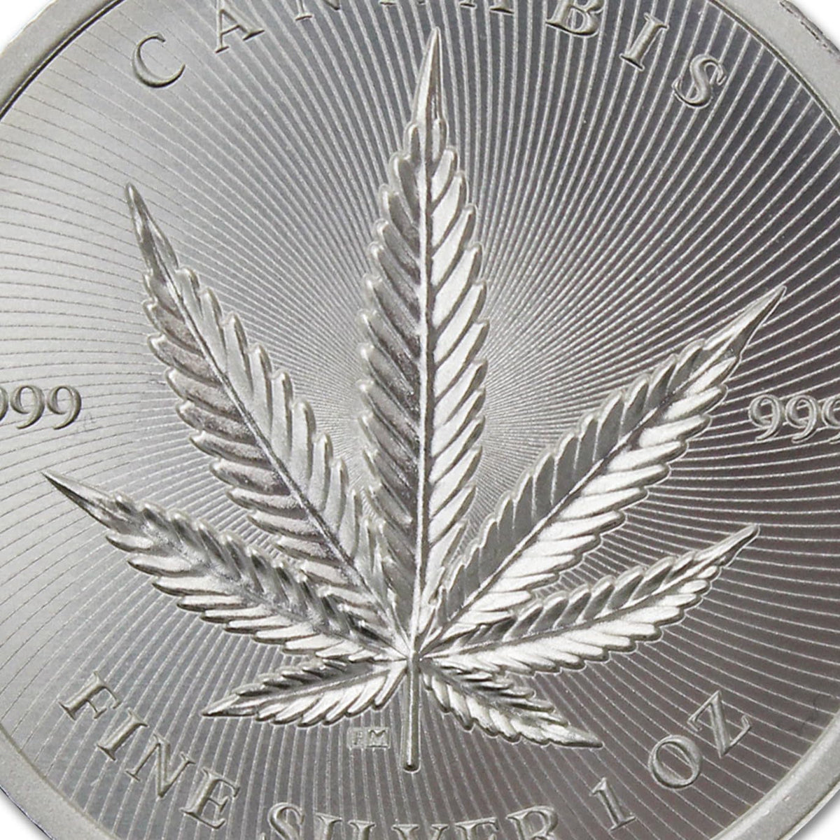 1 oz Silver Cannabis Coin Brilliant Uncirculated in Capsule L4209