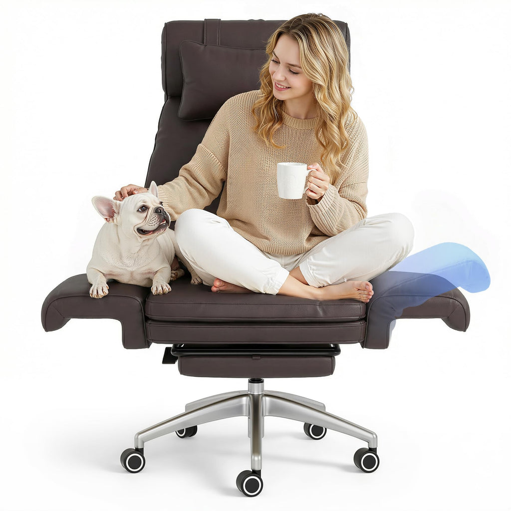 Oversized Brown Convertible Office Chair F958180