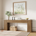 79-Inch Natural Oak Sofa Console Table Z99840