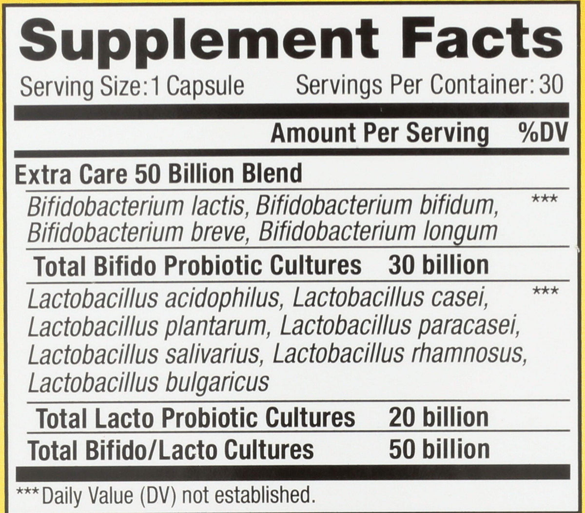 50 Billion CFU Digestive Probiotic Q754198