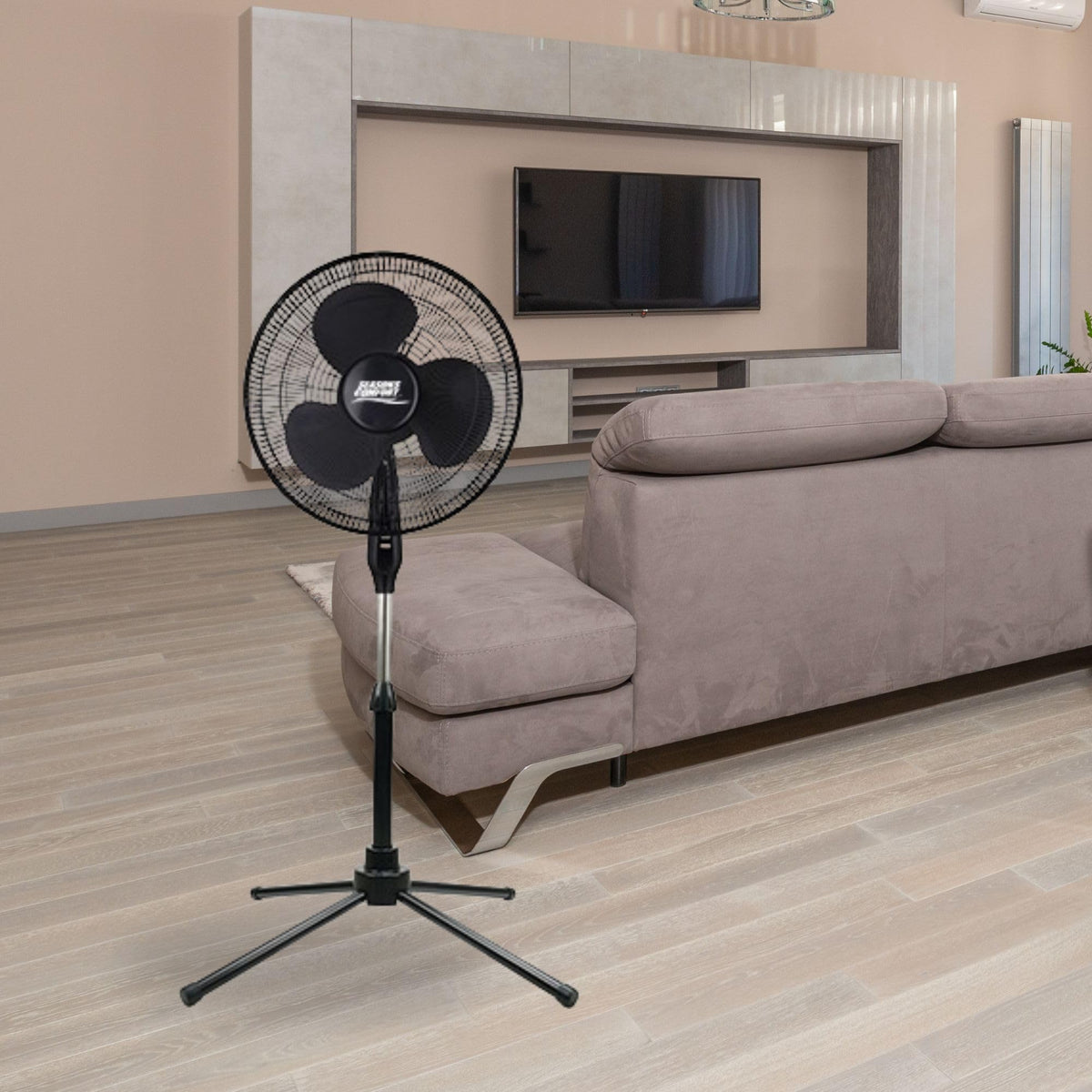 18" Oscillating Pedestal Fan, Adjustable Height, 3 Speed I80839