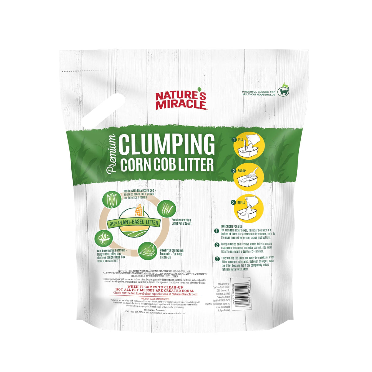 Clumping Corn Cob Cat Litter, 10 lbs B3166