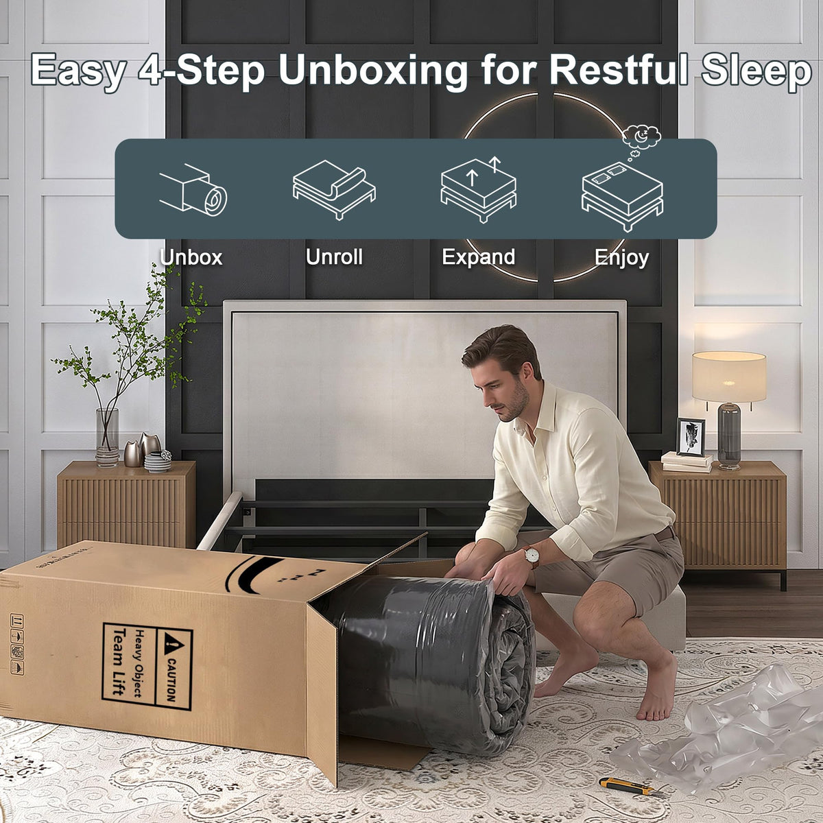 Full Size 14 Inch Hybrid Mattress N429