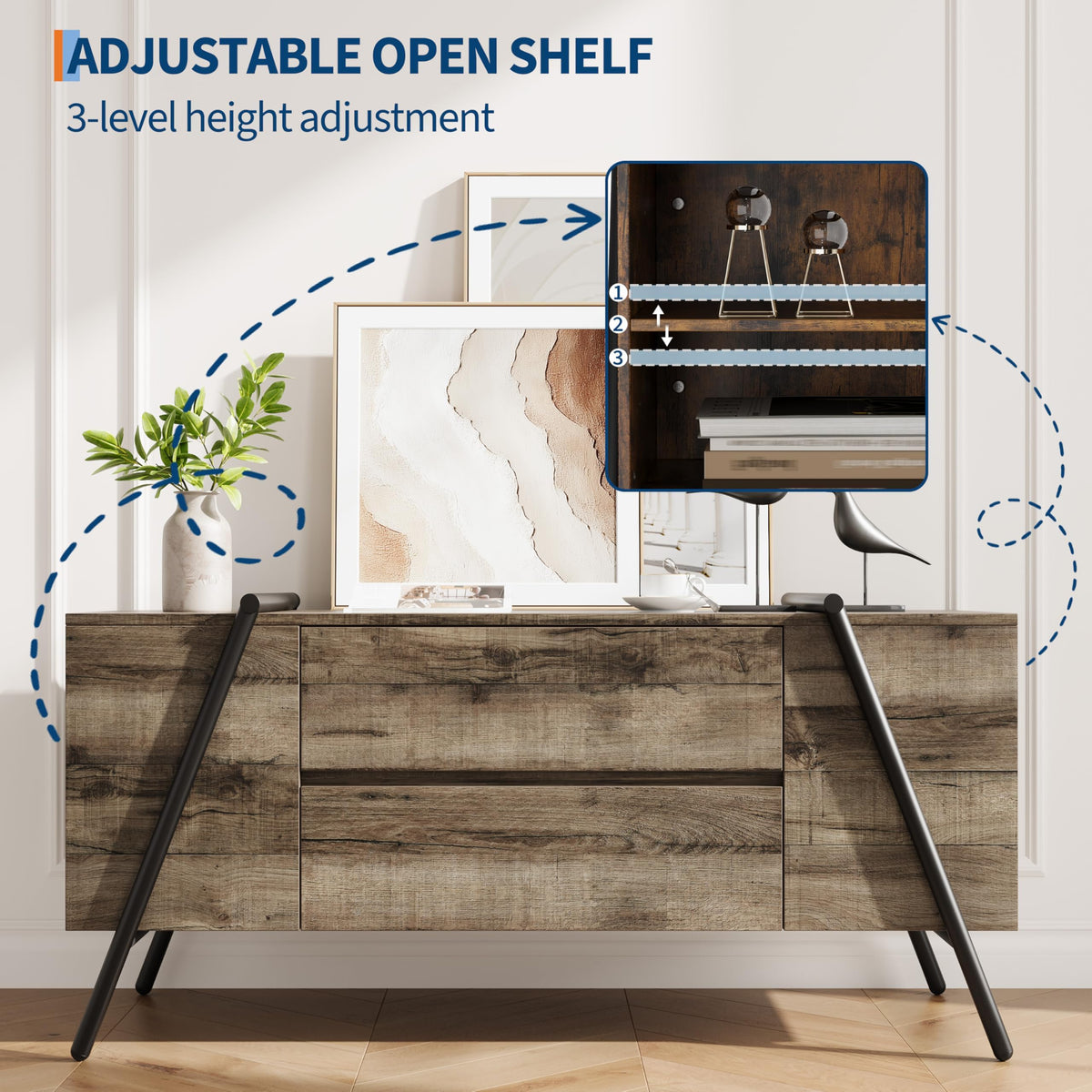 TV Stand with 2 Drawers E368702