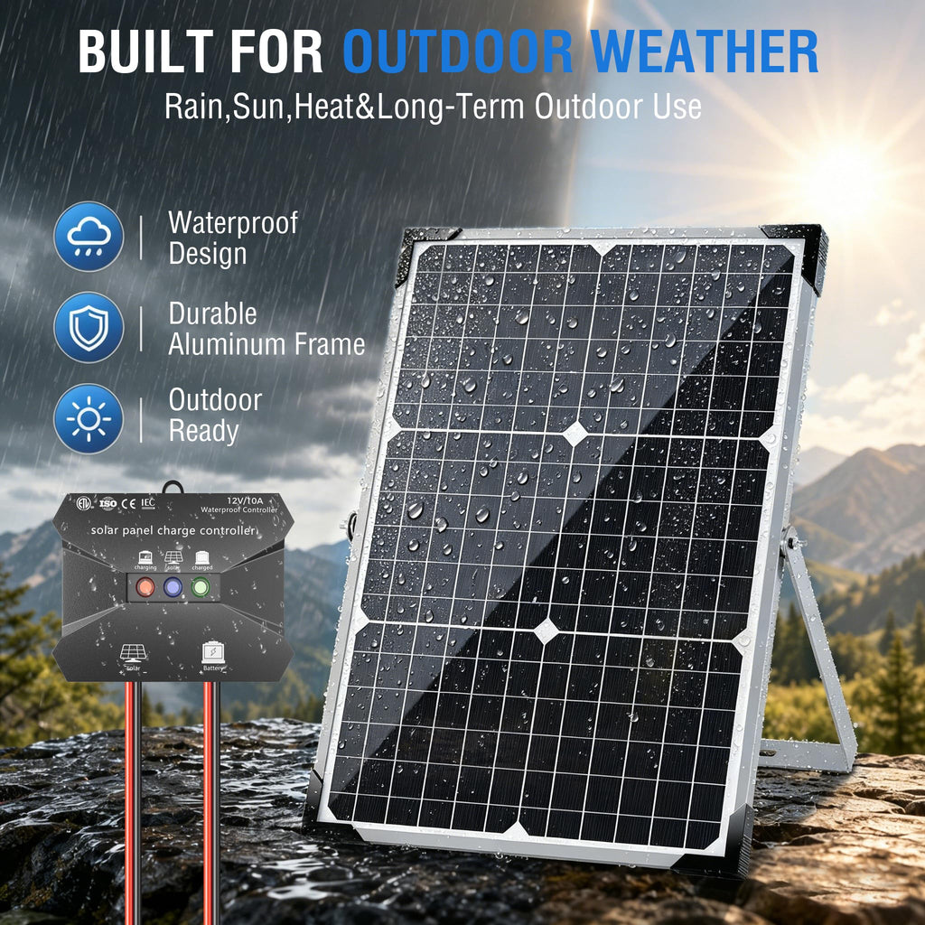 30W 12V Solar Panel Battery Charger Kit Z639273