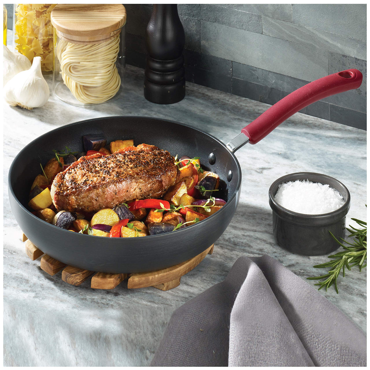 12 Piece Hard Anodized Nonstick Cookware Set P876