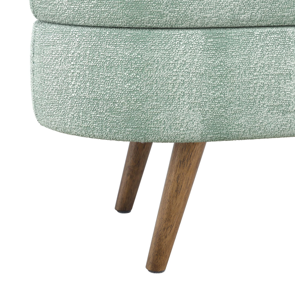 Oval Storage Bench with Rubber Wood Legs G86844