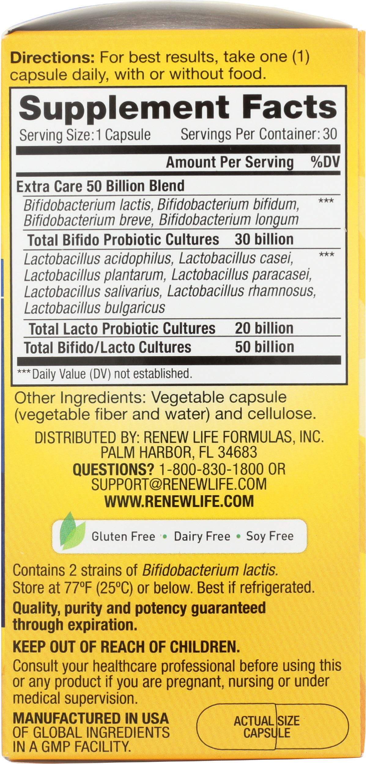 50 Billion CFU Digestive Probiotic Q754198