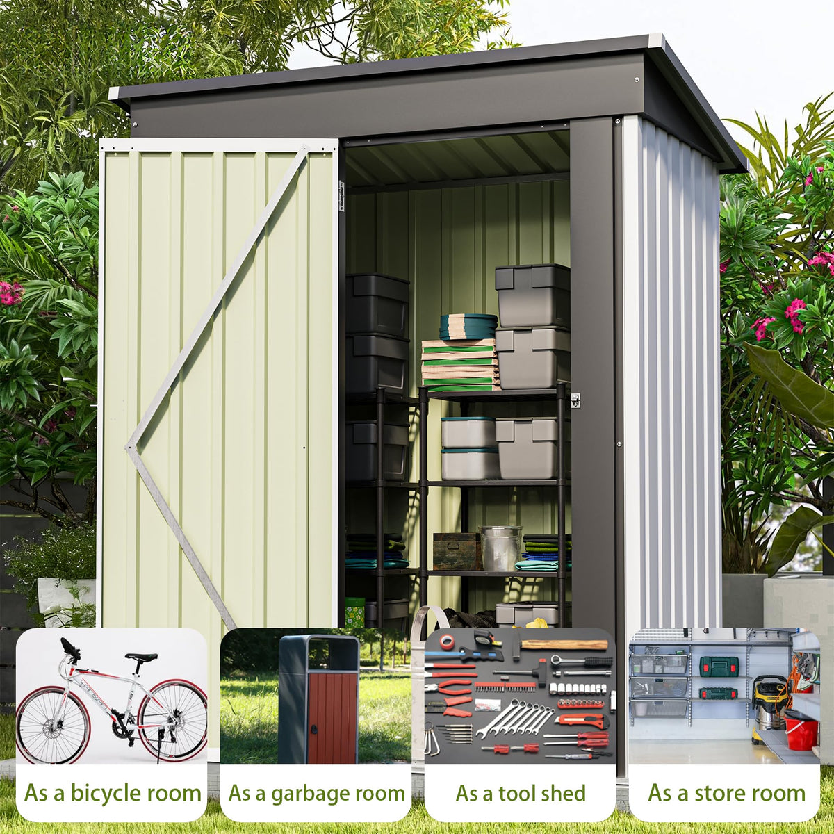 5x3 FT Outdoor Storage Shed J21585