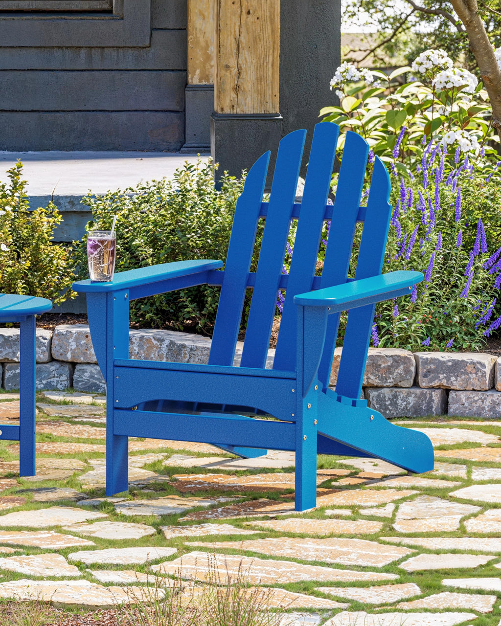 Pacific Blue Outdoor Adirondack Chair O2204